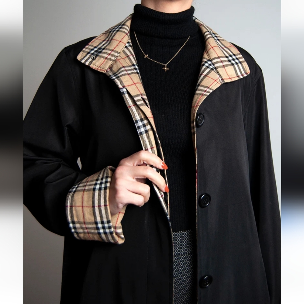 Black Plaid print Jacket